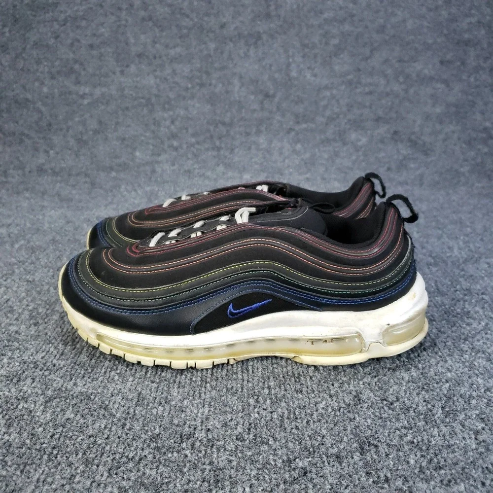 Nike Air Max 97‎ Shoes Womens Size 9 Black Rainbow Casual Sneakers DJ5999-001